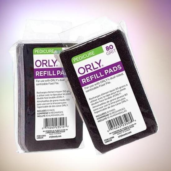 ORLY Foot File Refill Pads 2 x 10 Pads - 80 Grit