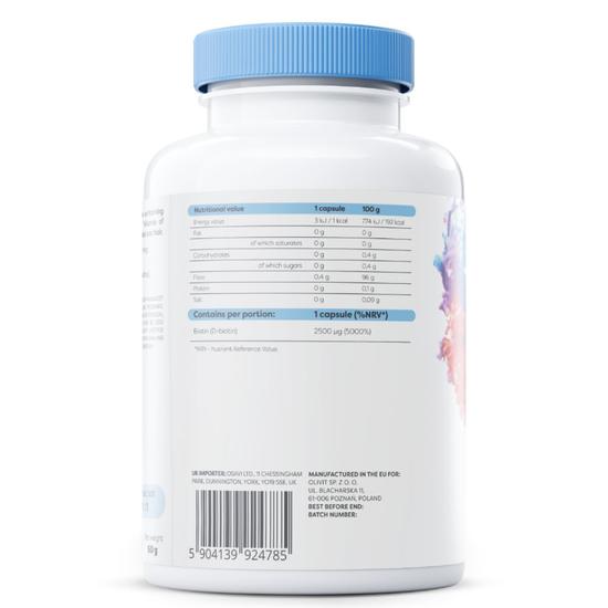 Osavi Biotin 2500mcg Capsules 60 Capsules