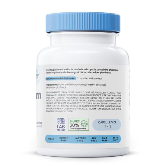 Osavi Chromium 200mcg Capsules 60 Capsules
