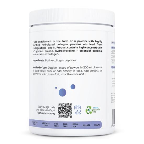 Osavi Collagen Peptides Hydrolyzed Type 1 & 3 300g