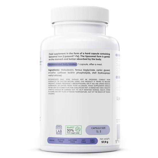 Osavi Liposomal Iron 20mg 120 Vegan caps