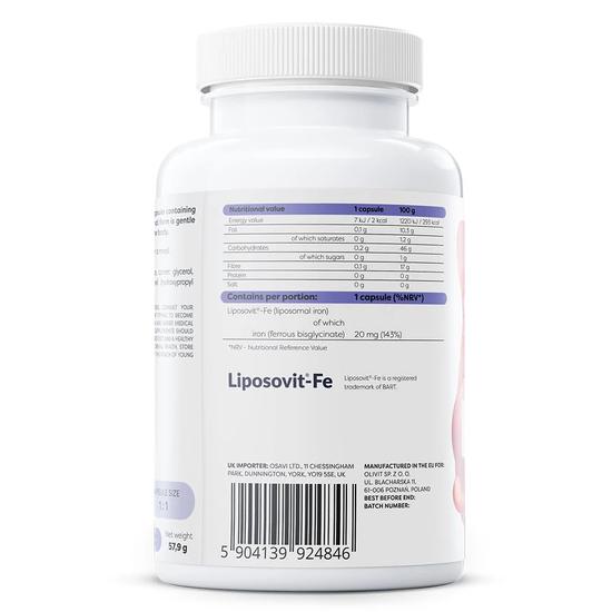 Osavi Liposomal Iron 20mg 120 Vegan caps