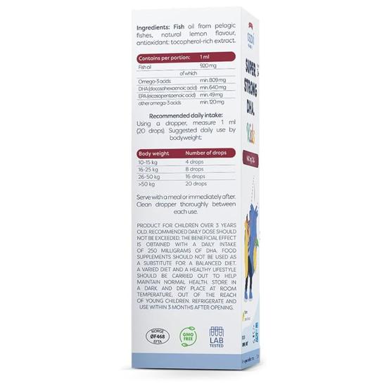 Osavi Norwegian Cod Liver Oil Kids 1000mg Omega 3lemon 50ml