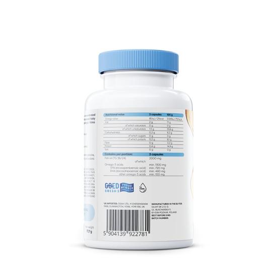 Osavi Omega-3 Extra Molecularly Distilled 1300mg Lemon Softgels 60 Softgels