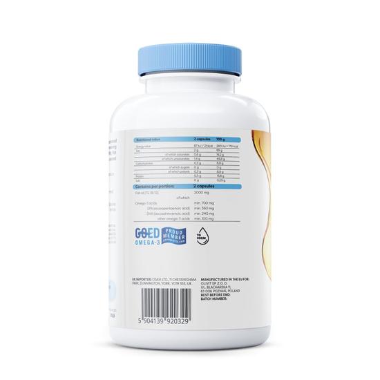 Osavi Omega-3 Fish Oil Molecularly Distilled 1000mg Lemon Softgels 60 Softgels