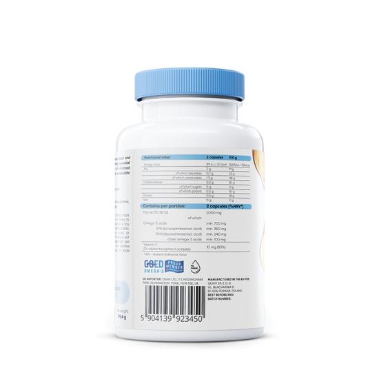 Osavi Omega-3 Fish Oil Molecularly Distilled 1000mg Softgels 60 Softgels