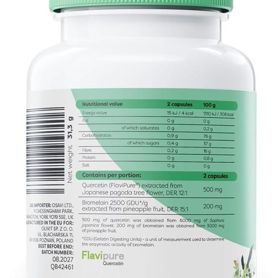Osavi Quercetin With Bromelain Capsules 60 Capsules