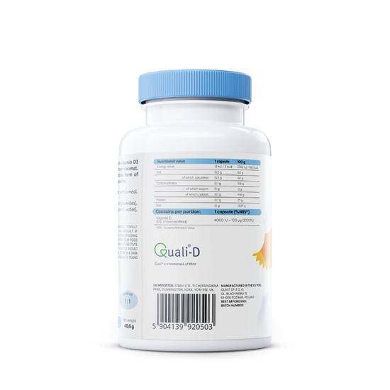 Osavi Vitamin D3 4000iu Softgels 60 Softgels