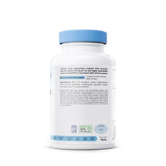 Osavi Vitamin D3 + K2 4000iu + 150mcg Softgels 60 Softgels