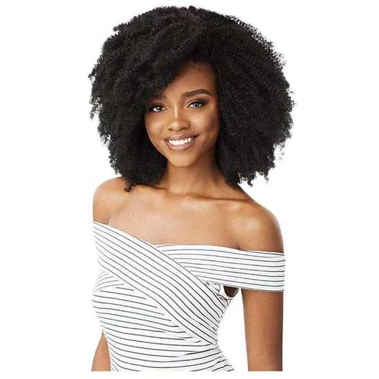 Outre Big Beautiful Hair 4c Corkscrew Afro Clip In 9Pcs / Natural Black