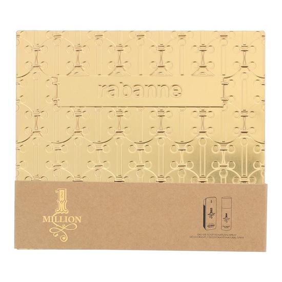 Paco Rabanne 1 Million Eau De Toilette 100ml + Deodorant Spray 150ml Gift Set 100ml