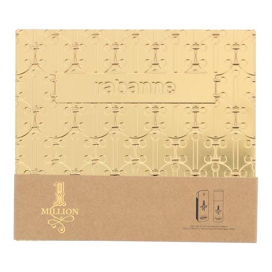 Paco Rabanne 1 Million Eau De Toilette 100ml + Deodorant Spray 150ml Gift Set 100ml