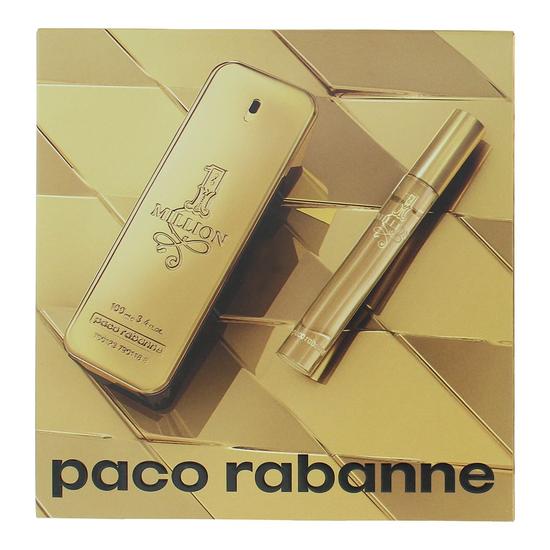 Paco Rabanne 1 Million Eau De Toilette 100ml + Eau De Toilette 10ml Gift Set 100ml