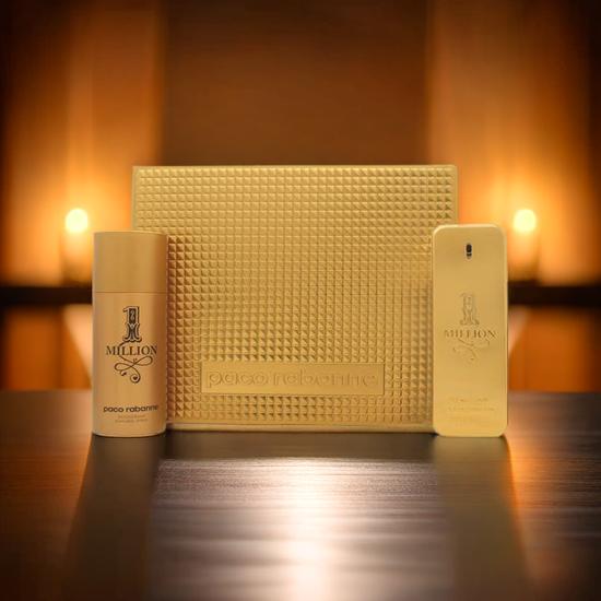 Paco Rabanne 1 Million Gift Set 100ml Eau De Toilette + 150ml Deodorant Spray
