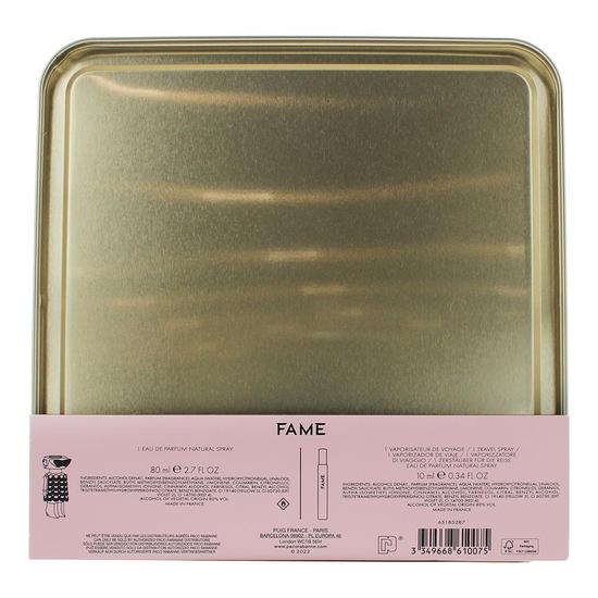 Paco Rabanne Fame Eau De Parfum 80ml + 10ml Travel Spray Gift Set For Her 80ml