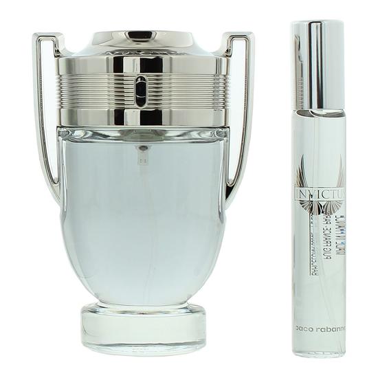 Paco Rabanne Invictus Eau De Toilette 100ml + Eau De Toilette 20ml Gift Set