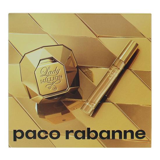 Paco Rabanne Lady Million Eau De Parfum 50ml + Eau De Parfum 10ml Gift Set 50ml