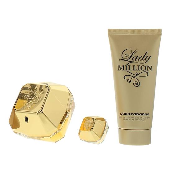 Paco Rabanne Lady Million Eau De Parfum 80ml, Eau De Parfum 5ml + Body Lotion 100ml Gift Set 80ml