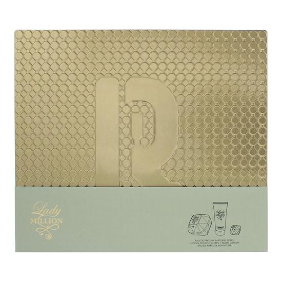 Paco Rabanne Lady Million Lady Million Eau De Parfum 80ml, 5ml + Body Lotion 100ml Gift Set 80ml