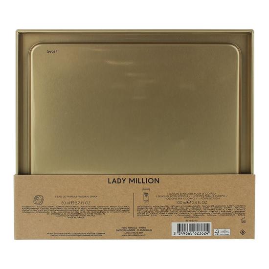 Paco Rabanne Lady Million Lady Million Eau De Parfum 80ml + Body Lotion 100ml Gift Set 80ml