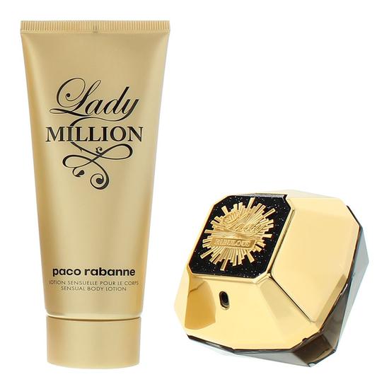 Paco Rabanne Lady Million Lady Million Fabulous Eau De Parfum 80ml + Body Lotion 100ml Gift Set 80ml