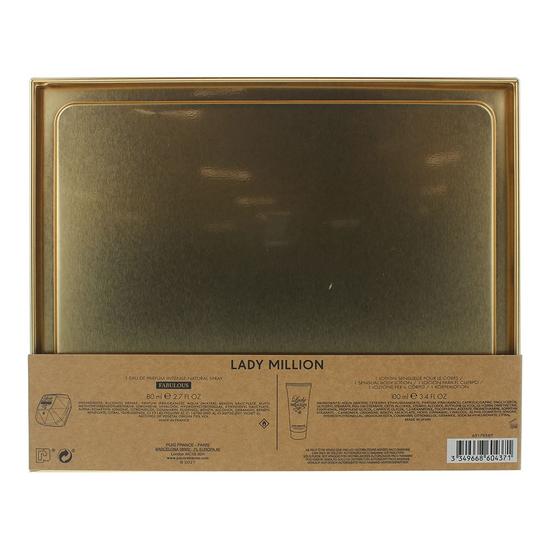 Paco Rabanne Lady Million Lady Million Fabulous Eau De Parfum 80ml + Body Lotion 100ml Gift Set 80ml