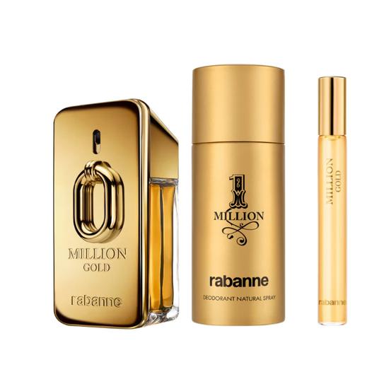 Paco Rabanne Million Gold Eau De Parfum Men's Gift Set 50ml