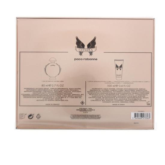 Paco Rabanne Olympea Eau De Parfum 80ml & Sensual Body Lotion 100ml Gift Set 80ml