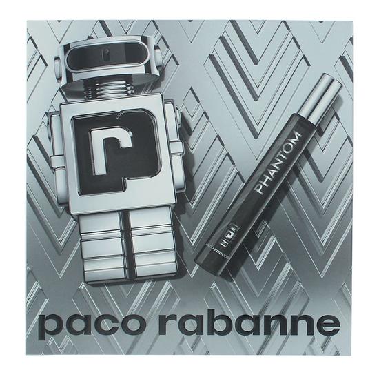 Paco Rabanne Phantom Eau De Toilette 100ml + 10ml Gift Set For Him 100ml