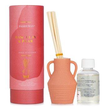 Paddywax Santorini Reed Diffuser Raw Clay & Pear 118ml