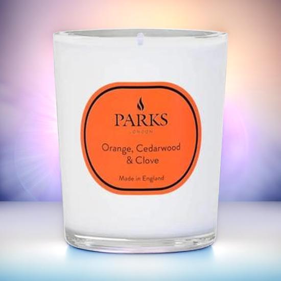 Parks London Aromatherapy Orange, Cedarwood & Clove Candle 220g