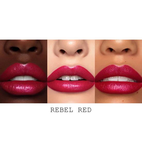 Pat McGrath Labs BlitzTrance Lipstick StarGlaze Rebel Red (Cool Red with Copper Pink Pearl)