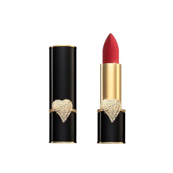 Pat McGrath Labs MatteTrance Limited Edition ELSON PAVE HEARTS Lipstick Blue Red