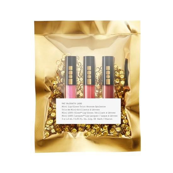 Pat McGrath Labs Mini Lip Gloss Trio Bronze Opulence