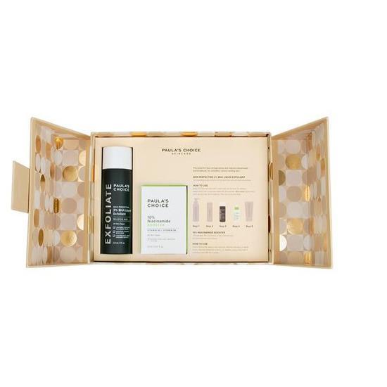 Paula's Choice Good To Glow Gift Set Skin Perfecting 2% BHA Liquid Exfoliant + 10% Niacinamide Booster