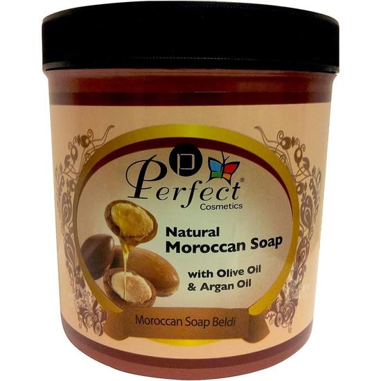 Perfect Cosmetics Natural Moroccan Soap With Natural Olive Oil & Argan Oil 1000ml