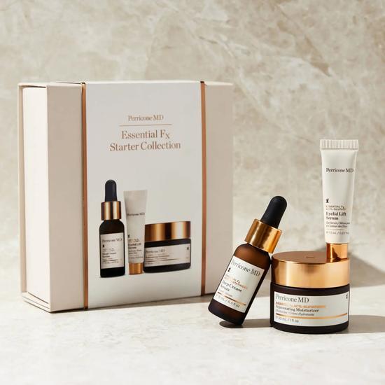 Perricone MD Essential Fx Acyl Glutathione Starter Set 30ml Rejuvenating Moisturiser, 7.5ml Eyelid Lift Serum & 15ml Deep Crease Serum