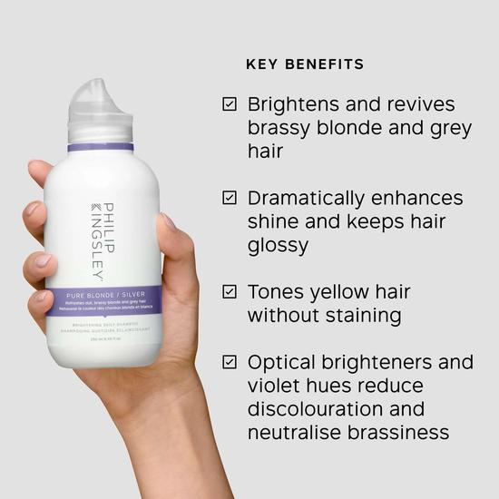 Philip Kingsley Pure Blonde/Silver Shampoo 250ml & Conditioner 200ml Duo