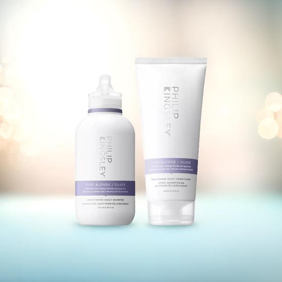 Philip Kingsley Pure Blonde/Silver Shampoo 250ml & Conditioner 200ml Duo