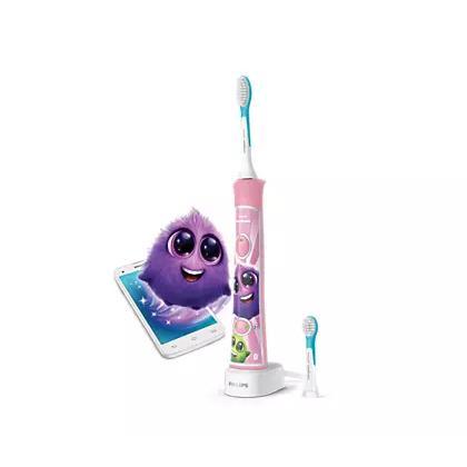 Philips Sonicare For Kids Connected Electric Toothbrush Aqua (HX6322/04)