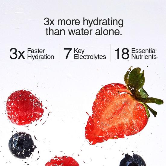 Phizz 3-in-1 Mixed Berry Hydration, Electrolytes & Vitamin Tablets 60 Effervescent Tablets