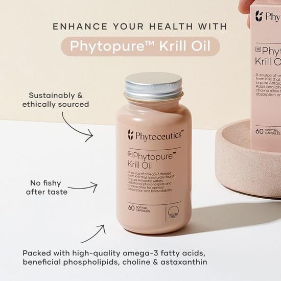Phytoceutics Phytopure Krill Oil Softgels 60 Softgels