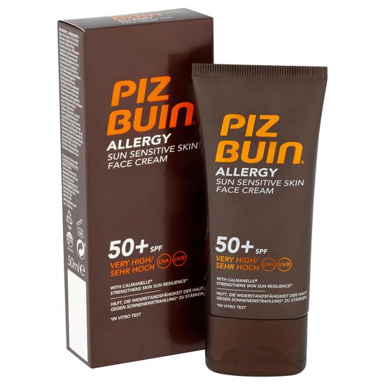 Piz Buin Allergy Sun Sensitive Skin Face Cream Very High SPF50+ 50ml