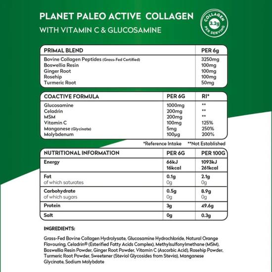 Planet Paleo Active Collagen 210g