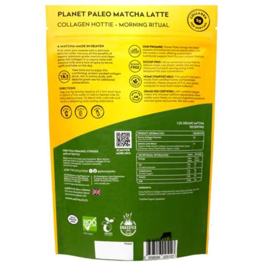 Planet Paleo Pure Collagen Matcha Latte 225g