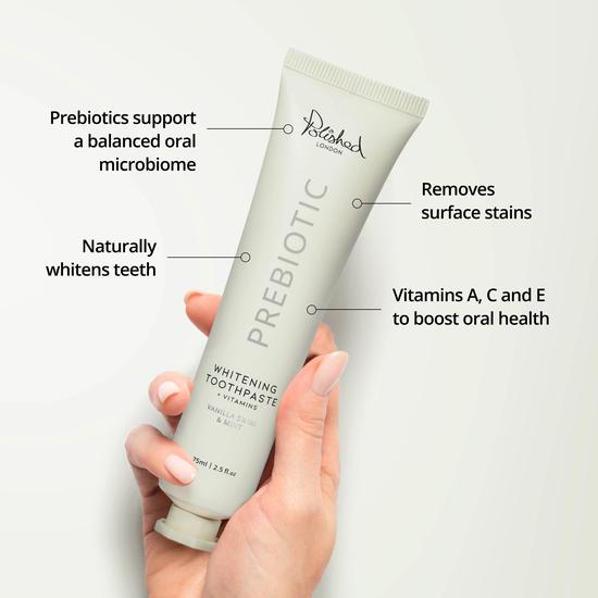 Polished London Prebiotic Whitening Toothpaste Coconut Cream + Vanilla Swirl Duo Pack