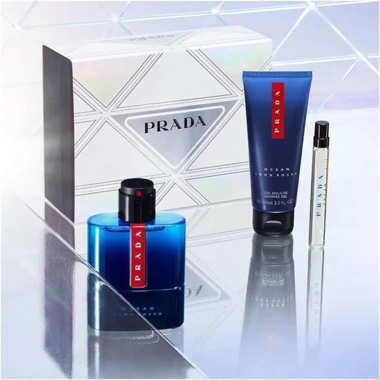 Prada Luna Rossa Ocean Eau De Toilette Gift Set 50ml + 10ml Eau De Toilette