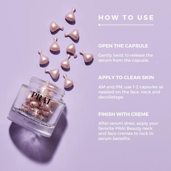 PRAI Ageless Hyaluronic Capsules For Face & Neck