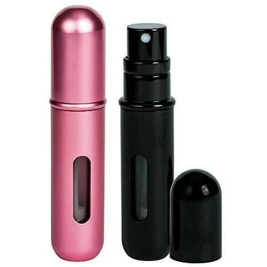 Pressit Refillable Perfume Atomiser Duo Pack Pink & Black