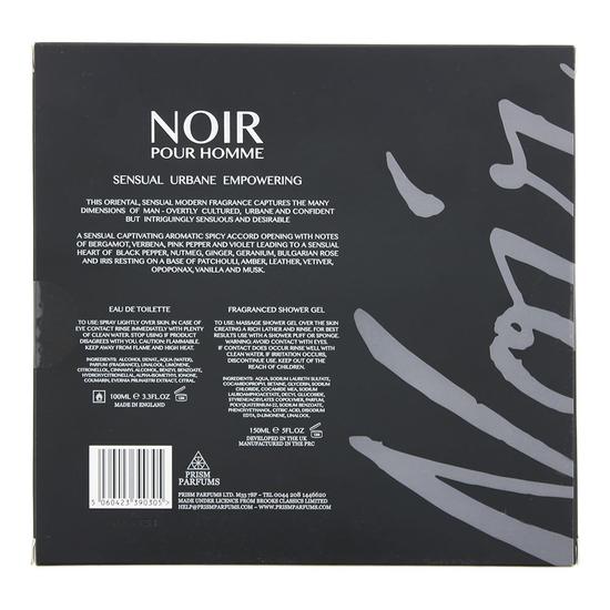 Prism Noir Pour Homme Eau De Toilette 100ml + Shower Gel 150ml Gift Set For Him 100ml
